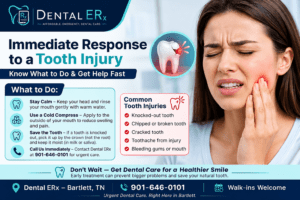 immediate response to tooth injury