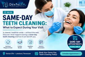 Patient Receiving a Same-Day Professional Teeth Cleaning